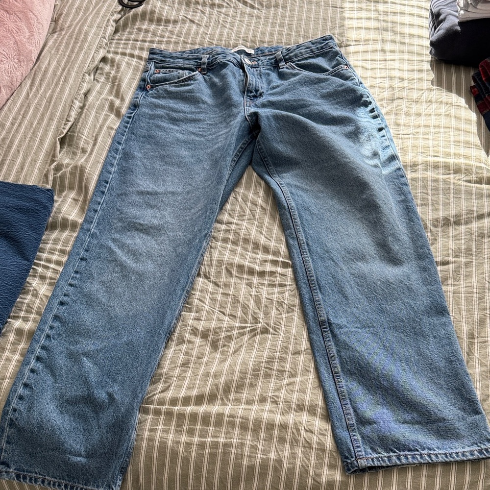Pull&Bear Relaxed Fit Blue Jeans